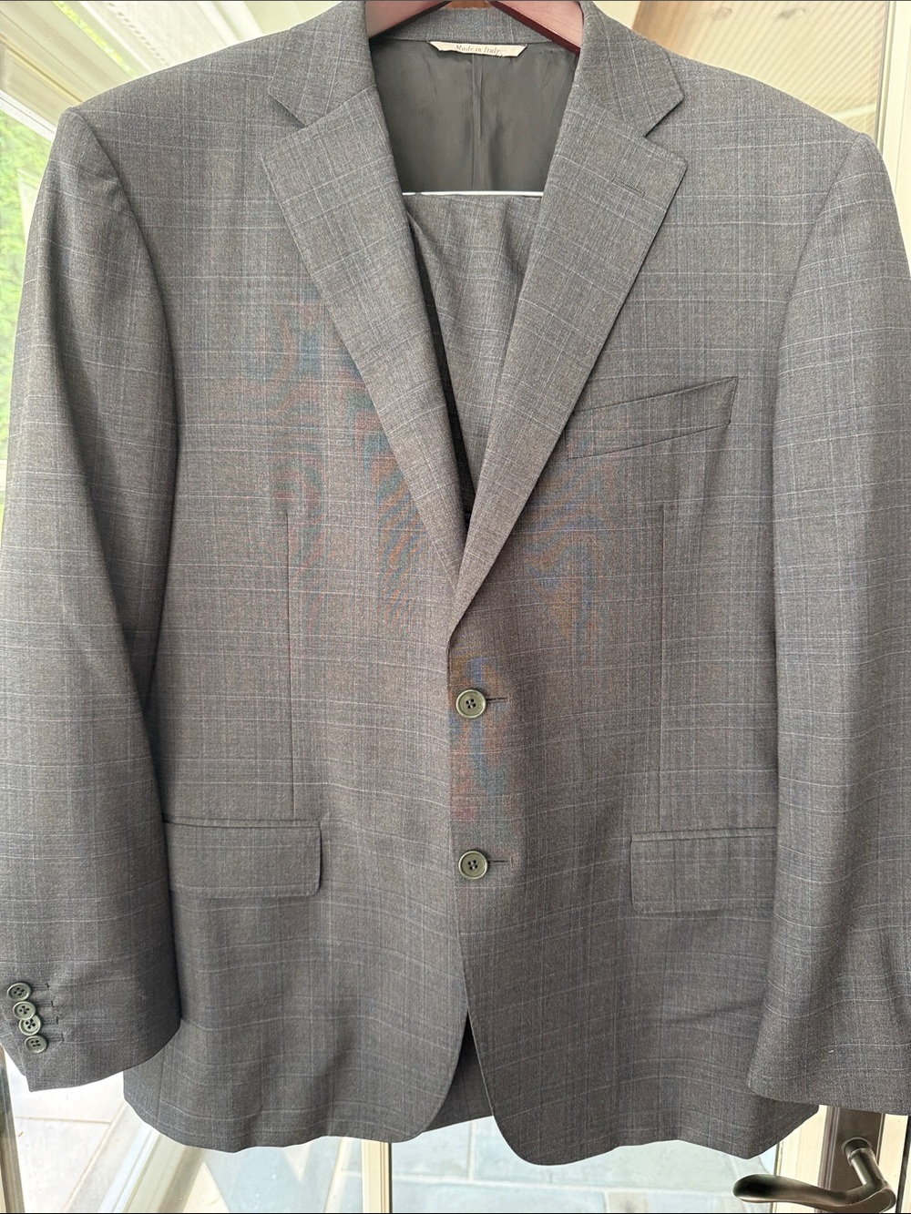 Canali Gray Glen Plaid suit -Jacket and pants